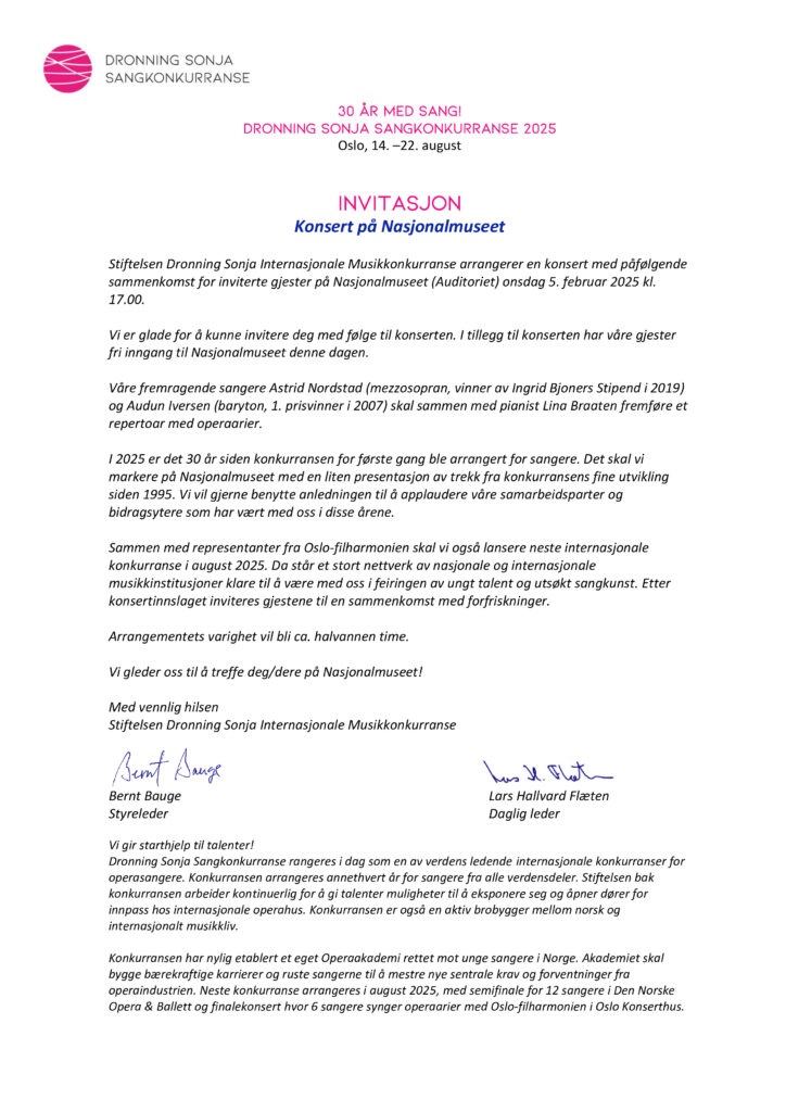 Invitasjon Stiftelsesforeningen